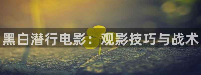 奇优影院免费手机版：黑白潜行电影：观影技巧与战术