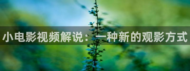 奇优影剧：小电影视频解说：一种新的观影方式