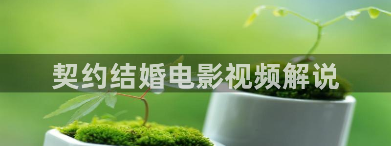 奇优影院1：契约结婚电影视频解说